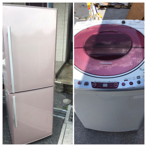 【新生活セット販売】単身用冷蔵庫洗濯機セット　格安販売商品です。MITSUBISHI \u0026Panasonic