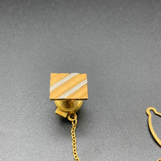 K18 PT900 コンビ　ネクタイピン タイタック