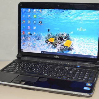 中古ノートパソコン Windows10 office 容量HDD750GB 富士通 LIFEBOOK