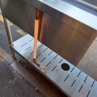 G4954 1槽シンク 蛇口2か所 送料A 札幌 業務用 厨房用品 プラクラ