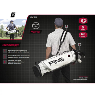 ピンのスタンド式キャディバッグ（新品）