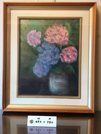 お花の絵紫陽花アジサイ木製フレーム額付き絵画 Jasmine 市ヶ谷のインテリア雑貨 小物 その他 の中古あげます 譲ります ジモティーで不用品の処分