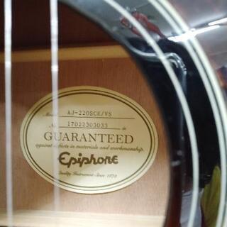 Epiphon   エピフォン　エレアコギター　AJ-220SCE/VS   音出し確認済　弦交換済　本体に一部クラック有り