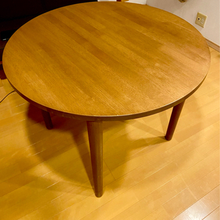 【ネット決済】《90cm》木製丸テーブル