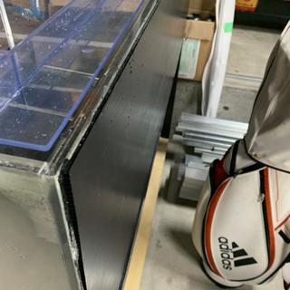 W1500×D600×H450オーバーフロー底面ブラックアクリル水槽（訳あり）