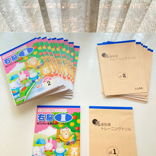 週末限定値下げ☆彡七田式プリント右脳Ⅰ、右脳Ⅱ、右脳Ⅲセット‼︎ しちだ式60冊‼︎