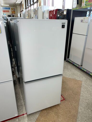 SHARP(シャープ) 137L冷蔵庫 定価￥44,220 2017年 SJ-GD14C-W プラズマクラスター搭載！！