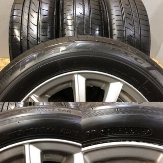 【BS Playz PX-C 175/65R14】夏タイヤ【BS PREO プレオ 14インチ 5.5J4HPCD100+45】2016年製 フィット キューブ等　(TF576) クレジットカード QR決済可能