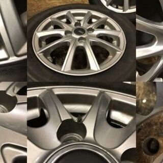 【BS Playz PX-C 175/65R14】夏タイヤ【BS PREO プレオ 14インチ 5.5J4HPCD100+45】2016年製 フィット キューブ等　(TF576) クレジットカード QR決済可能