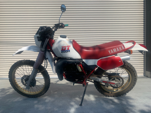 ヤマハ DT200R エンジン始動確認済み 書類無し 書類付きフレーム有り