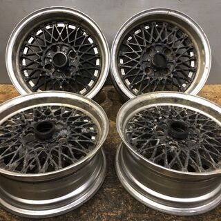 旧車ホイール WORK EWING W305B ワーク 社外ホイール 15インチ 4本 7J 