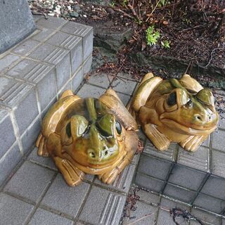 【ネット決済】蛙 置物