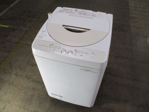 【中古品】SHARP　全自動洗濯機　4.5㎏　ES-GE45P-C