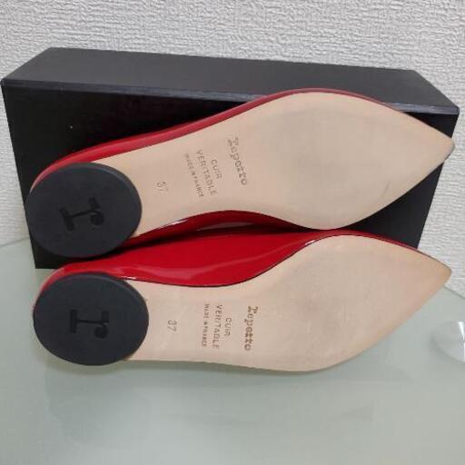 Repetto レペット バレエシューズ フラットシューズ 37 約 23.5㎝ レッド