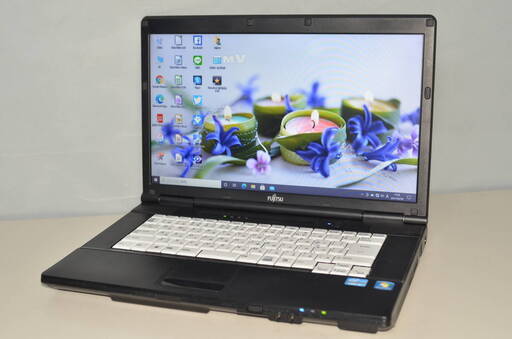 中古良品ノートパソコン Windows10+office 大容量HDD640GB 富士通 LIFEBOOK A561/D i5-2520M/メモリ4GB/DVD/HDMI/便利なソフト多数