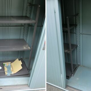 高160ｃｍ横１５２ｃｍ奥行８０ｃｍスチール本格物置　ＭBR型収納庫　TAKUBO　田窪工業所 高160cm横152cm奥行80cmスチール本格物置 MBR型収納庫