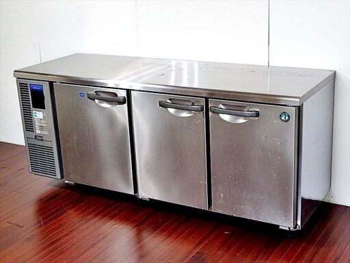 山口)下松市より　ホシザキ 業務用テーブル型冷凍冷蔵庫 コールドテーブル RFT-180SNF 冷凍140L　冷蔵252L 単相100V 2014年製　BIZHJ04H
