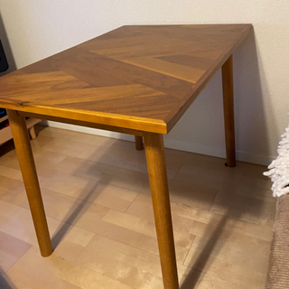 【ネット決済】木製ダイニングテーブル 幅90×60高さ68