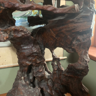 19日削除予定 値下げしました 木彫りの置物 ワシ 鷲 