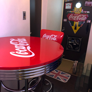コカコーラ　ハイテーブル　店舗　什器