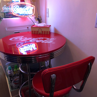 コカコーラ　ハイテーブル　店舗　什器
