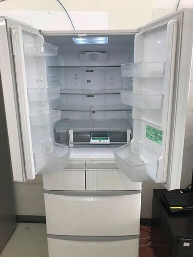 6ヶ月保証付き！！6ドア冷蔵庫 日立 ヒタチ R-FR48M5 475L フレンチドア 2016年製 W685×D643×H1818 クリーニング 動作確認済