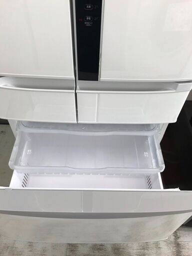 6ヶ月保証付き！！6ドア冷蔵庫 日立 ヒタチ R-FR48M5 475L フレンチドア 2016年製 W685×D643×H1818 クリーニング 動作確認済