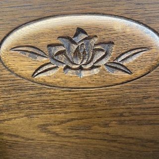 10/3【激安】メーカー不明 ドレッサーデスク ヴィンテージ調 ブラウン基調 家具