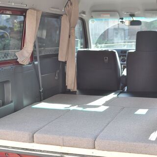 バモスホビオ専用　マット・カーテンセット　車中泊、キャンプで！
