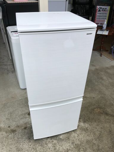動作保証60日間あり】SHARP 2018年 SJ-D14D 137L 2ドア冷凍冷蔵庫 