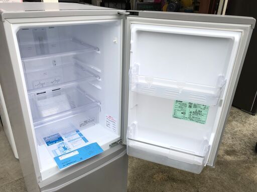 【動作保証60日間あり】MITSUBISHI 2016年 MR-P15Z 146L 2ドア冷凍冷蔵庫【管理KRR325】