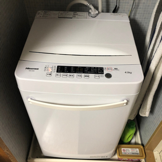 【取引中】9/10AMまで　引取限定　ハイセンス洗濯機　HW-K45E