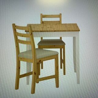 IKEA　イケア　テーブル＆チェア2脚