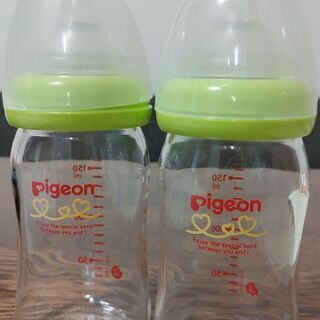 USED pigeon 哺乳瓶　ガラス製 160ml