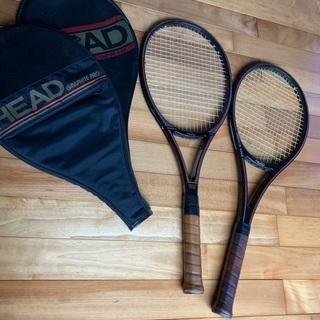 【ネット決済】硬式テニスラケット　HEAD製　2本、カバー付き