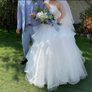 ウェディングドレス、パニエ、ベール付き　値下げ　4月末処分