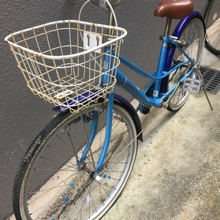 子供用自転車　24インチ　青色