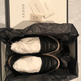 ☆美品☆GUCCIモノグラム レザー エスパドリーユ