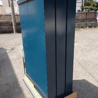 山善 ヤマゼン スチール収納庫 物置 鍵付き