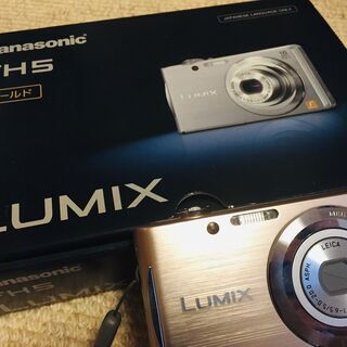 LUMIXピンクゴールドカメラ：中古良品