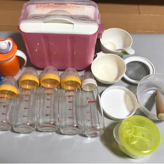 【ネット決済・配送可】ようくん専用　赤ちゃん離乳食セット　哺乳瓶　消毒