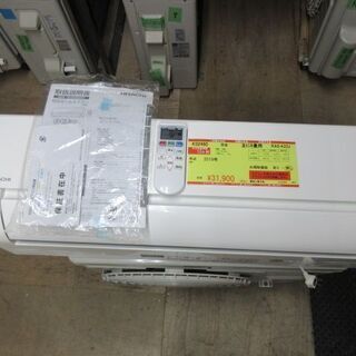 K02460　日立　中古エアコン　主に6畳用　冷2.2kw／暖2.kw