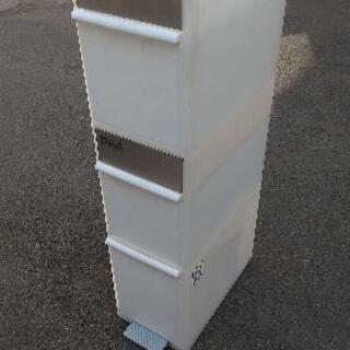 ゴミ箱(縦型 3段) ホワイト