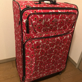 【0円】スーツケース　大　花柄
