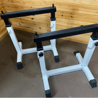 IROTECベンチ台+ダンベル、プレート55kg　FIGHTINGプレート65kg プレートラック　セーフティーバー付き