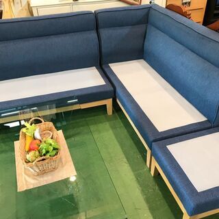 【愛品館八千代店】ニトリ　リビングダイニングソファセット【愛八DN】