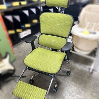 Ergohuman エルゴヒューマン◆PRO ottoman プロ オットマン内蔵◆グリーン◆高級オフィスチェア ゲーミングチェア メッシュチェア  ☆ 札幌市 白石区 東札幌 ☆ アウトレットモノハウス