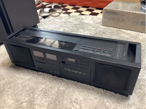 【リサイクルサービス八光　田上店　配達・設置OK】SHARP ダブルCDラジカセ　QT-83CD （1988）