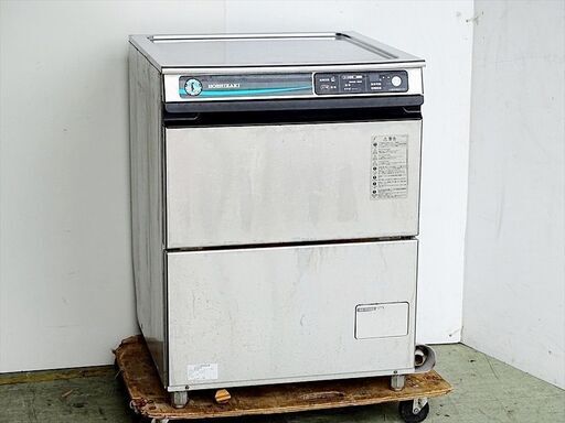 山口)下松市より　ホシザキ 業務用食器洗浄機 JWE-400TUB3 ラック処理数40ラック/時 2016年製 三相200V 幅60cm　BIZHJ06H