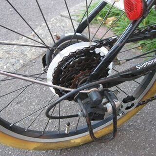 札幌 20インチ 6段変速 折りたたみ自転車 黒系 自転車 折り畳み 【公式 